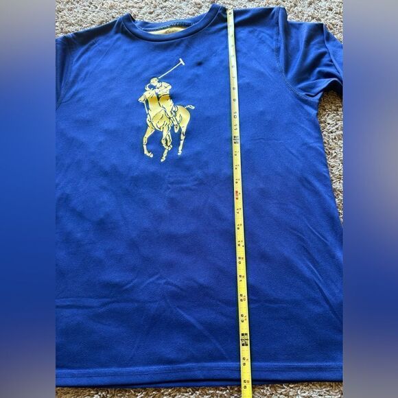 Polo Ralph Lauren Proformance Boys XL 18-20 Big Pony long sleeve T Royal Blue - Picture 8 of 9